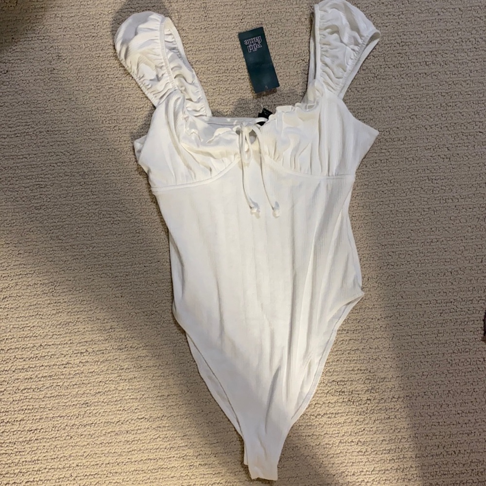 Wild Fable Tie-Front Milkmaid Bodysuit